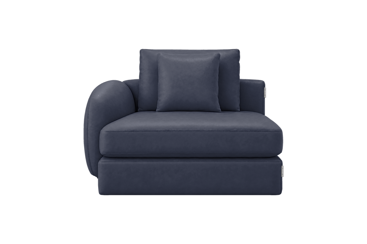 Milo Left Armchair in Momo Midnight