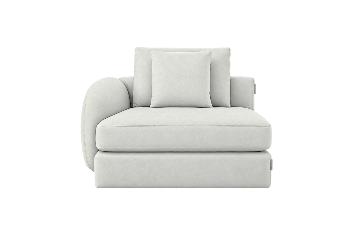 Milo Left Armchair in Felix Milky