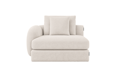 Milo Left Armchair in Fresco Crème