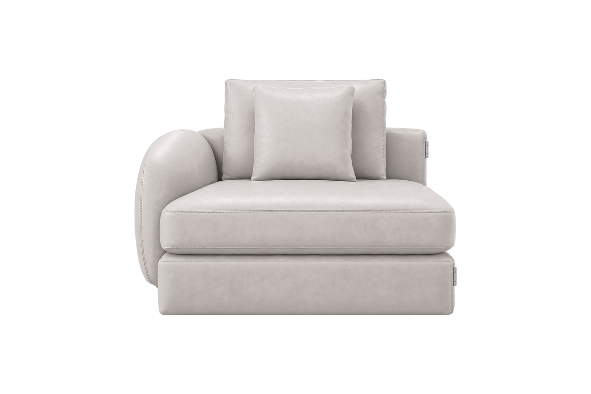 Milo Left Armchair in Momo Milky