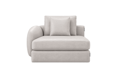 Milo Left Armchair in Momo Milky