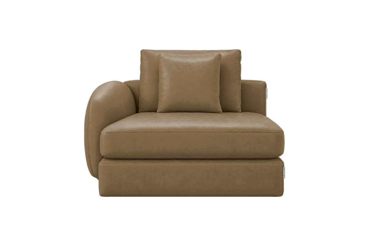 Milo Left Armchair in Momo Olivia