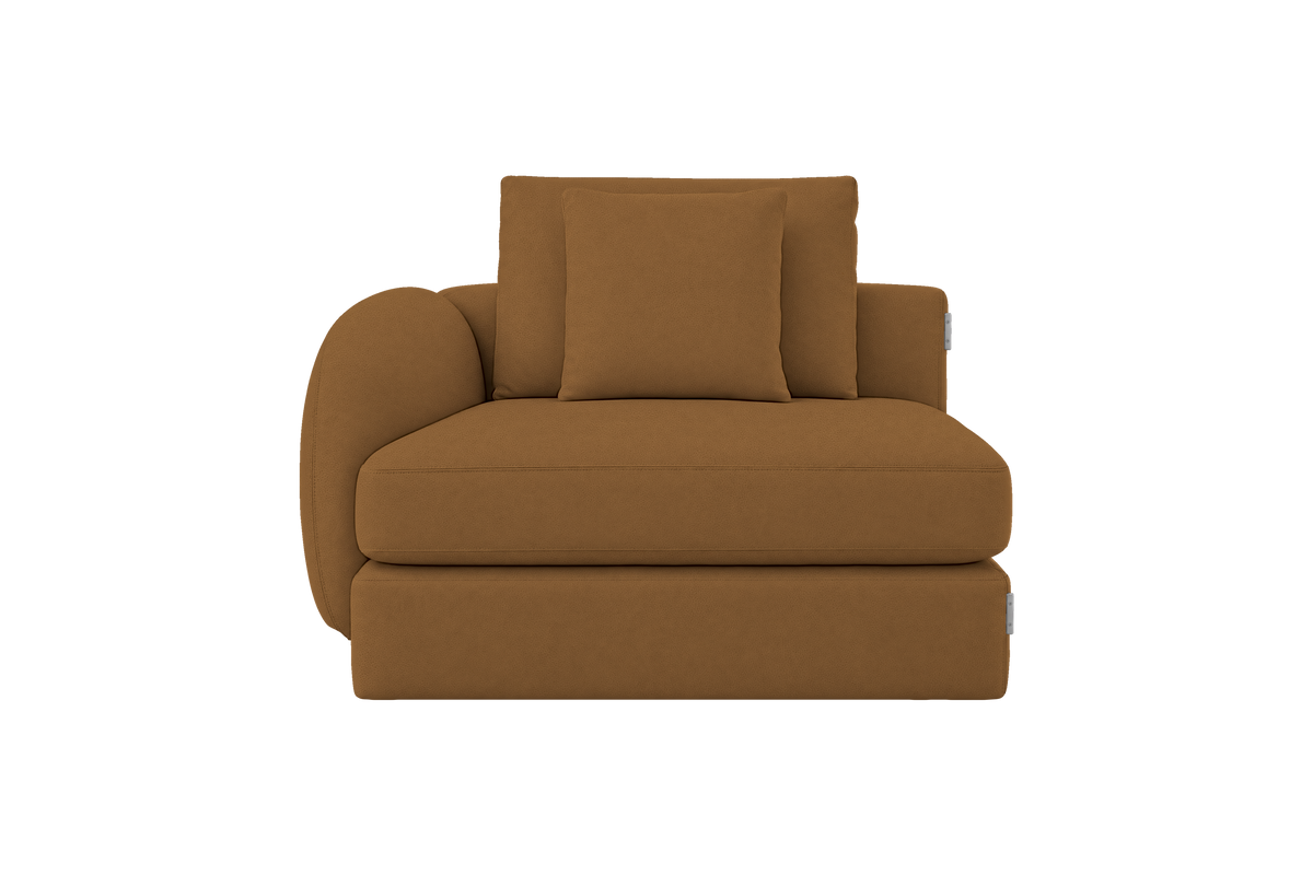 Milo Left Armchair in Felix Pisco