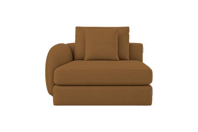 Milo Left Armchair in Felix Pisco