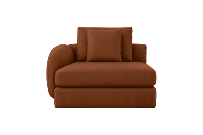 Milo Left Armchair in Marfa Pluto