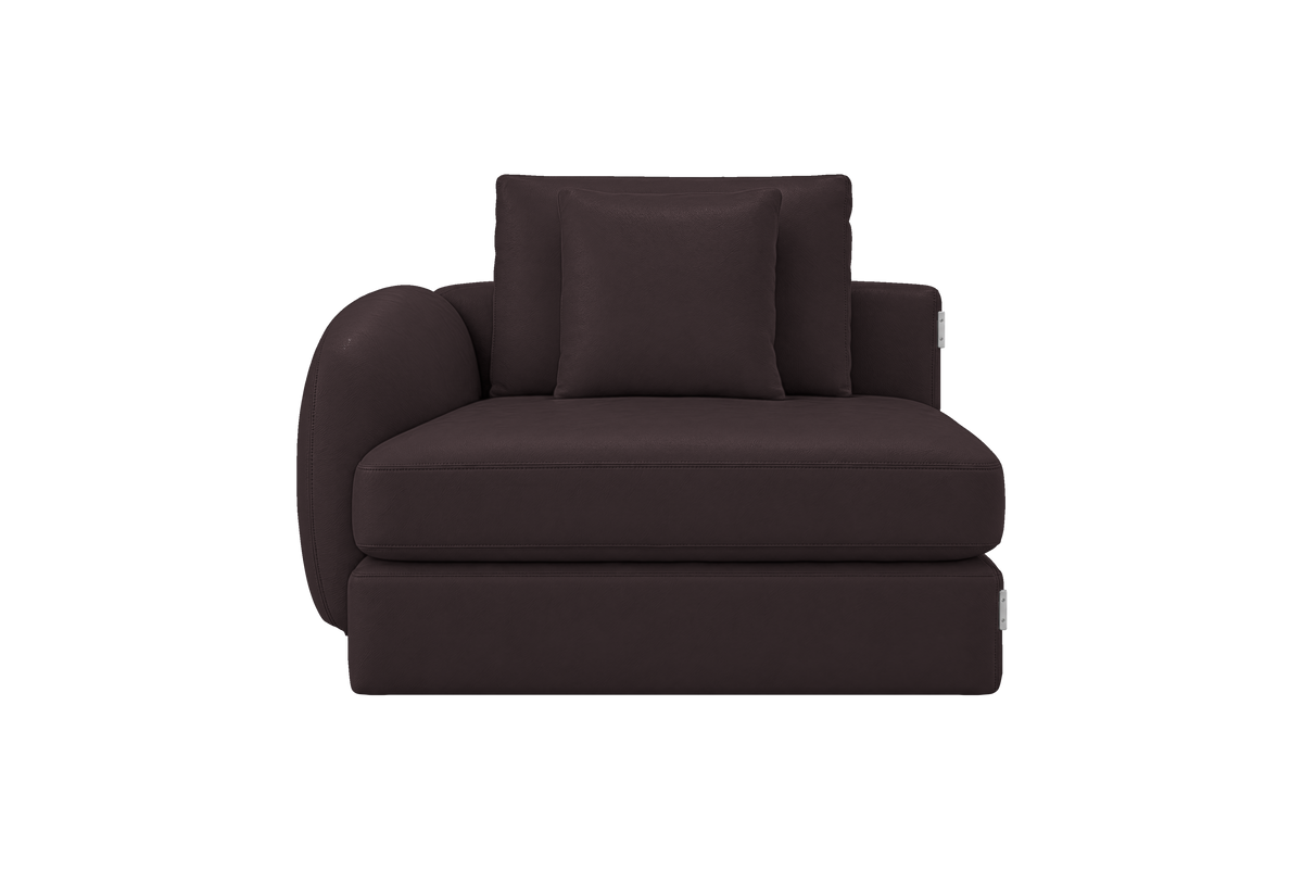 Milo Left Armchair in Momo Rollie
