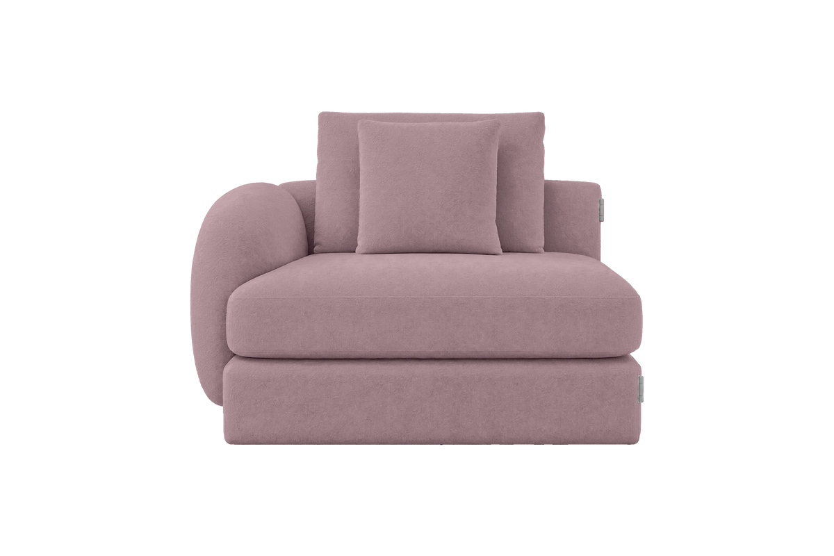 Milo Left Armchair in Fresco Saint-Tropez
