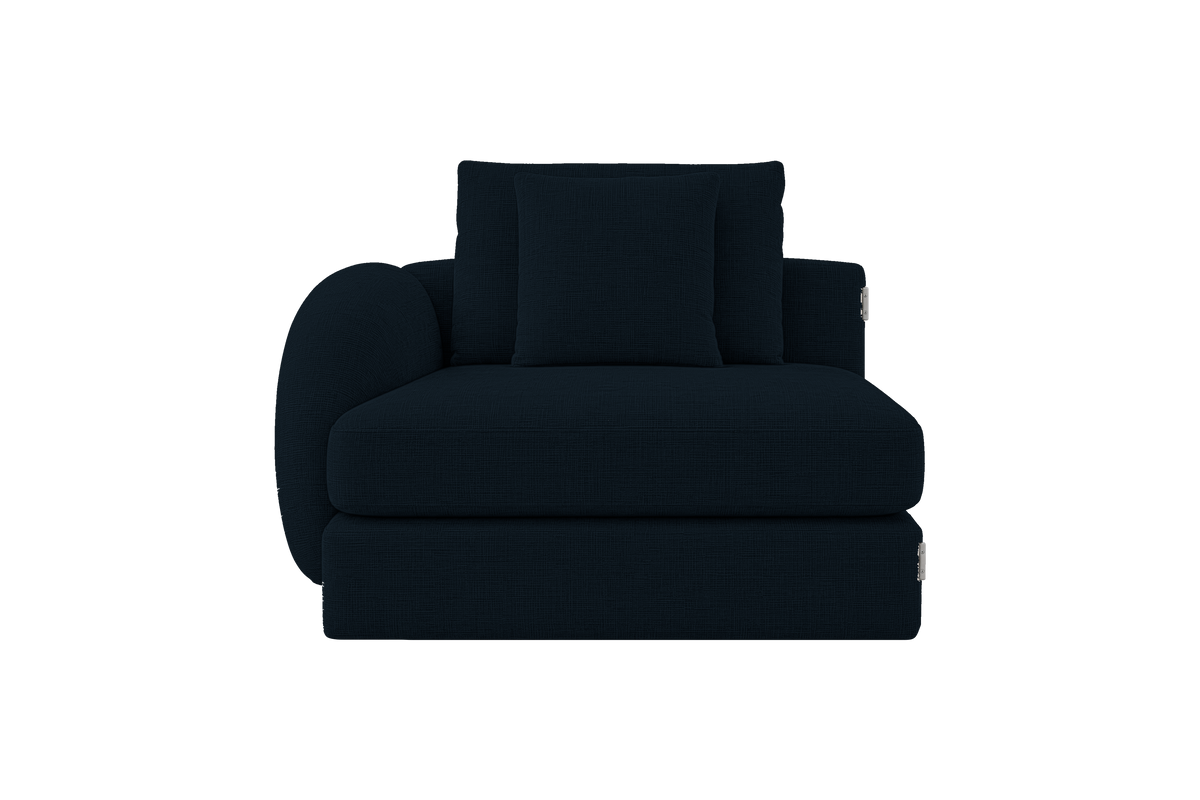 Milo Left Armchair in Mosquito Tenerife