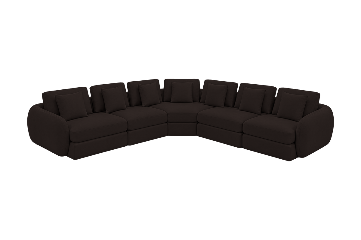 Milo Maxi Corner in Dante Ebony