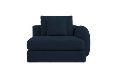 Milo Right Armchair in Dante Aqua