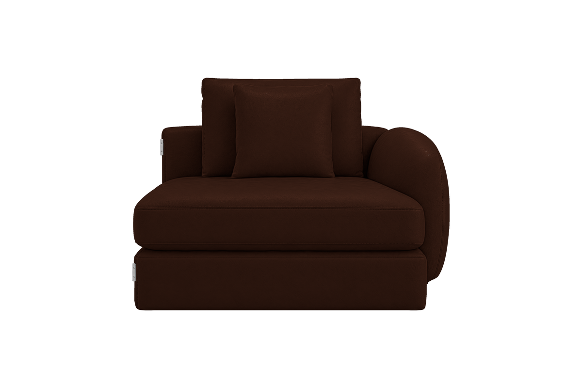Milo Right Armchair in Momo Biscuit