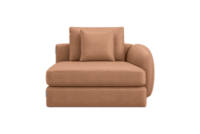 Milo Right Armchair in Momo Camel