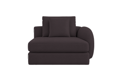Milo Right Armchair in Dante Charcoal