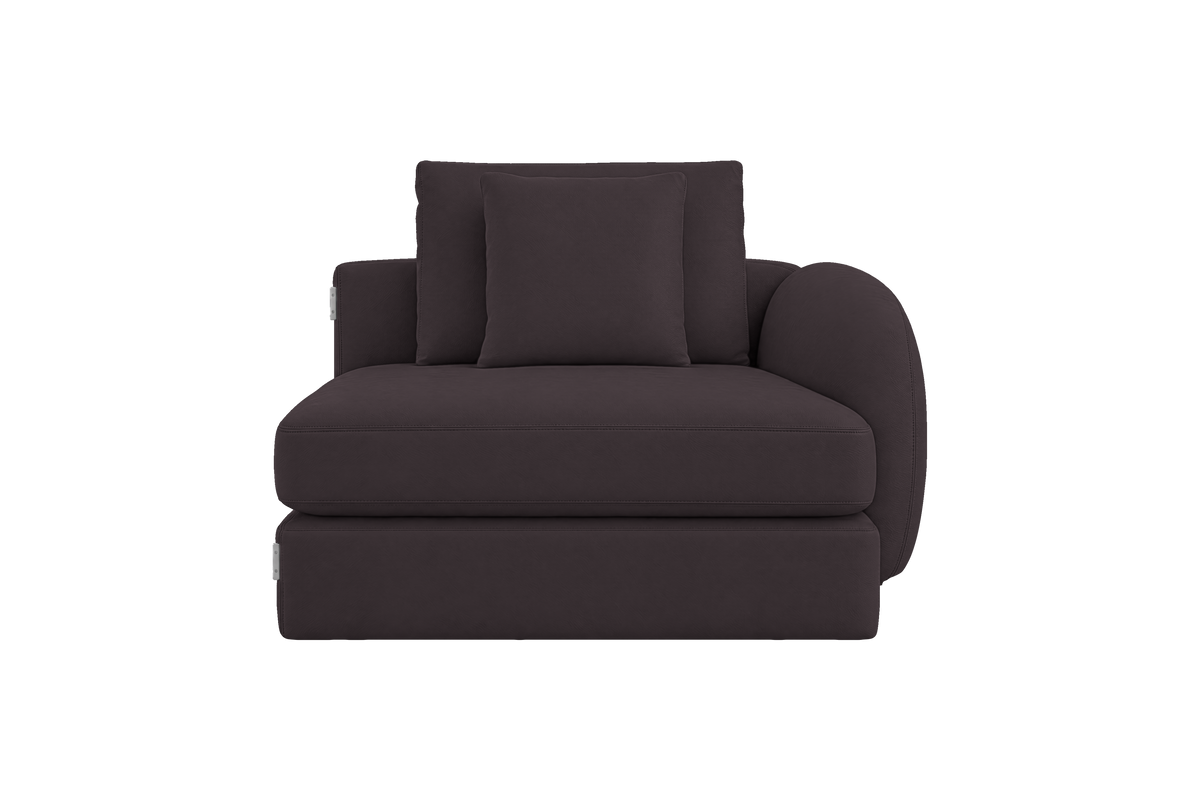 Milo Right Armchair in Dante Charcoal