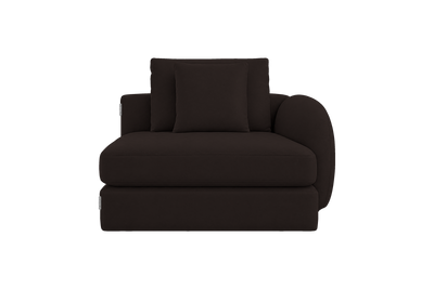 Milo Right Armchair in Dante Ebony