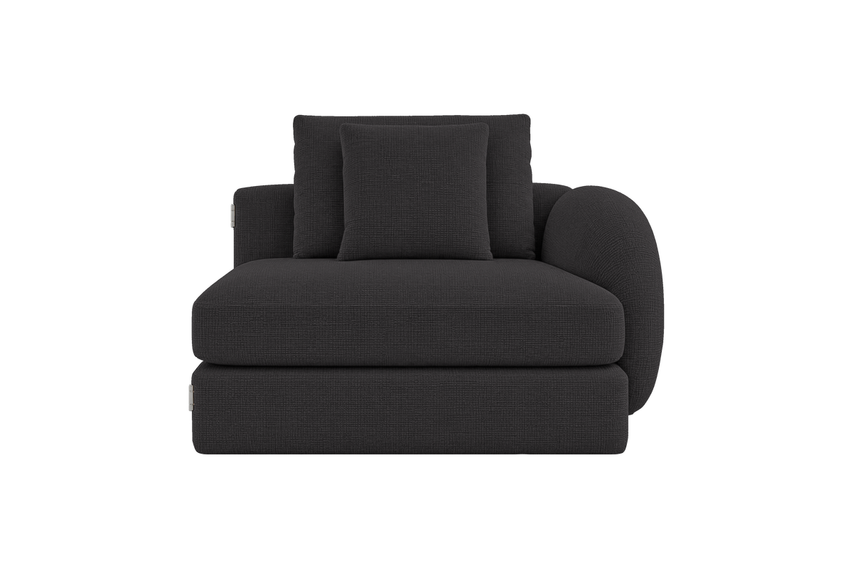 Milo Right Armchair in Roni Ember