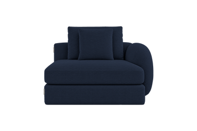 Milo Right Armchair in Roni Ember Blue