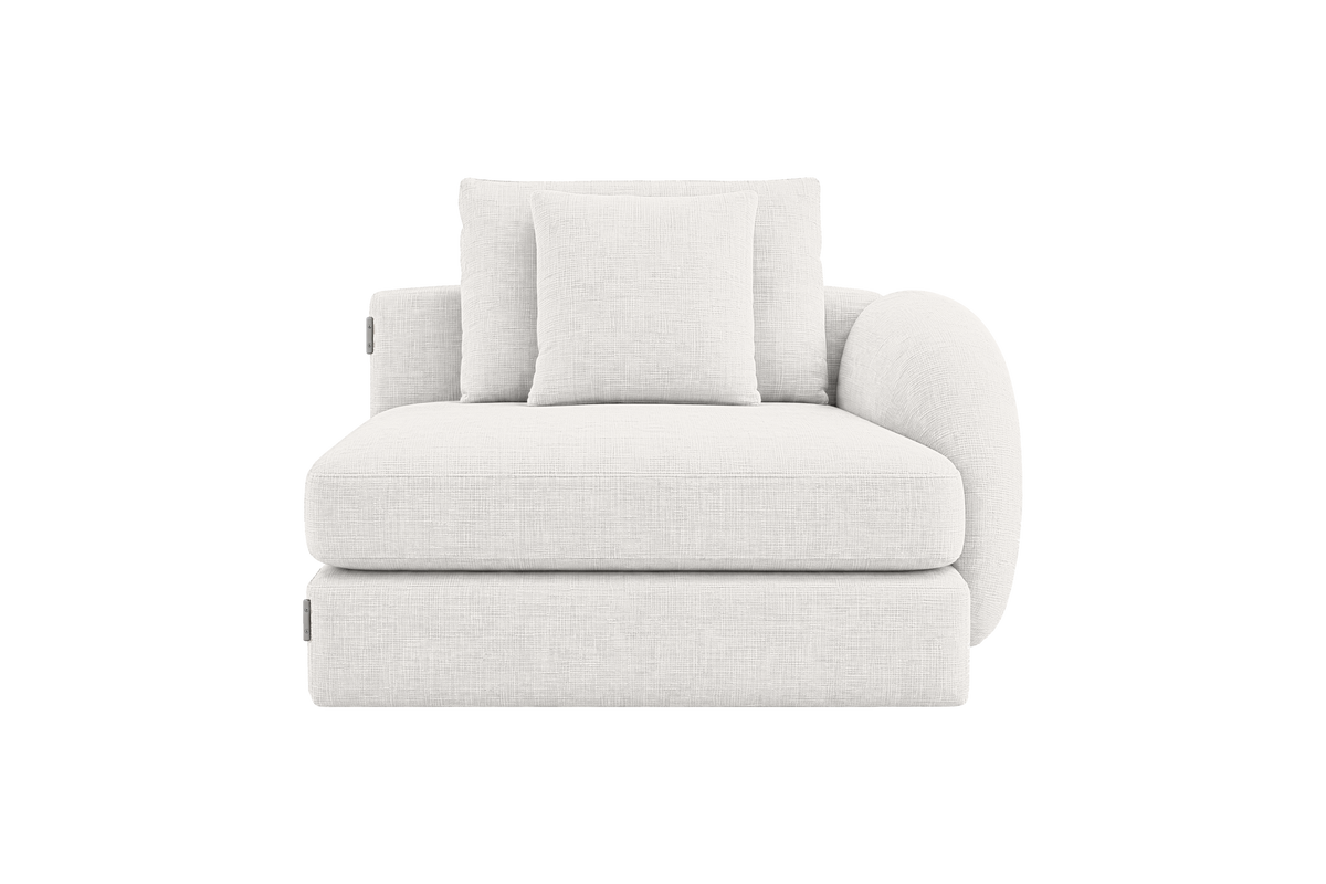 Milo Right Armchair in Mosquito Foam