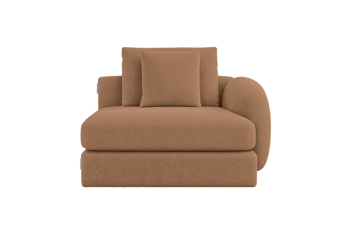 Milo Right Armchair in Fresco Hazel