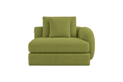 Milo Right Armchair in Fresco Key Lime