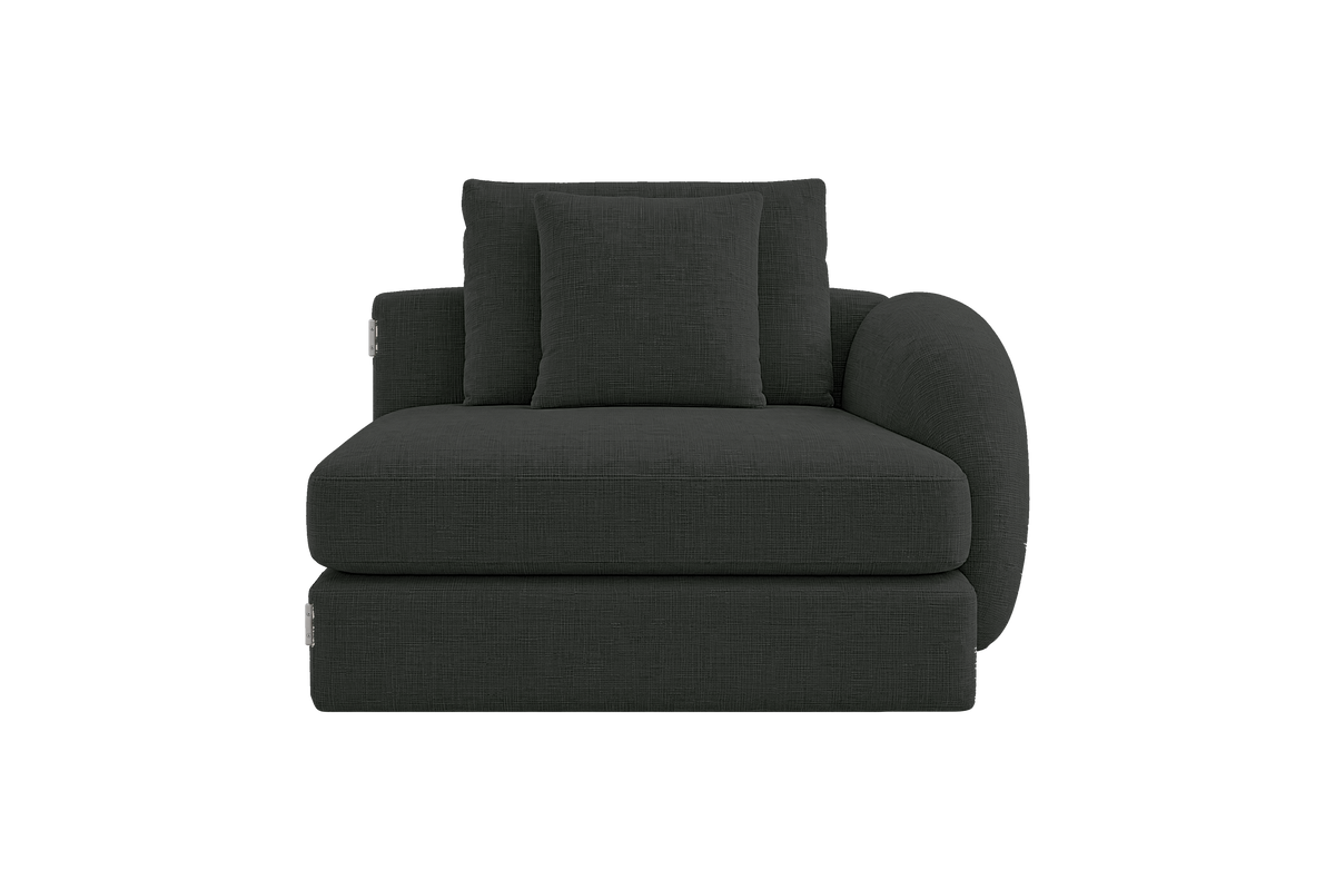 Milo Right Armchair in Mosquito Lola