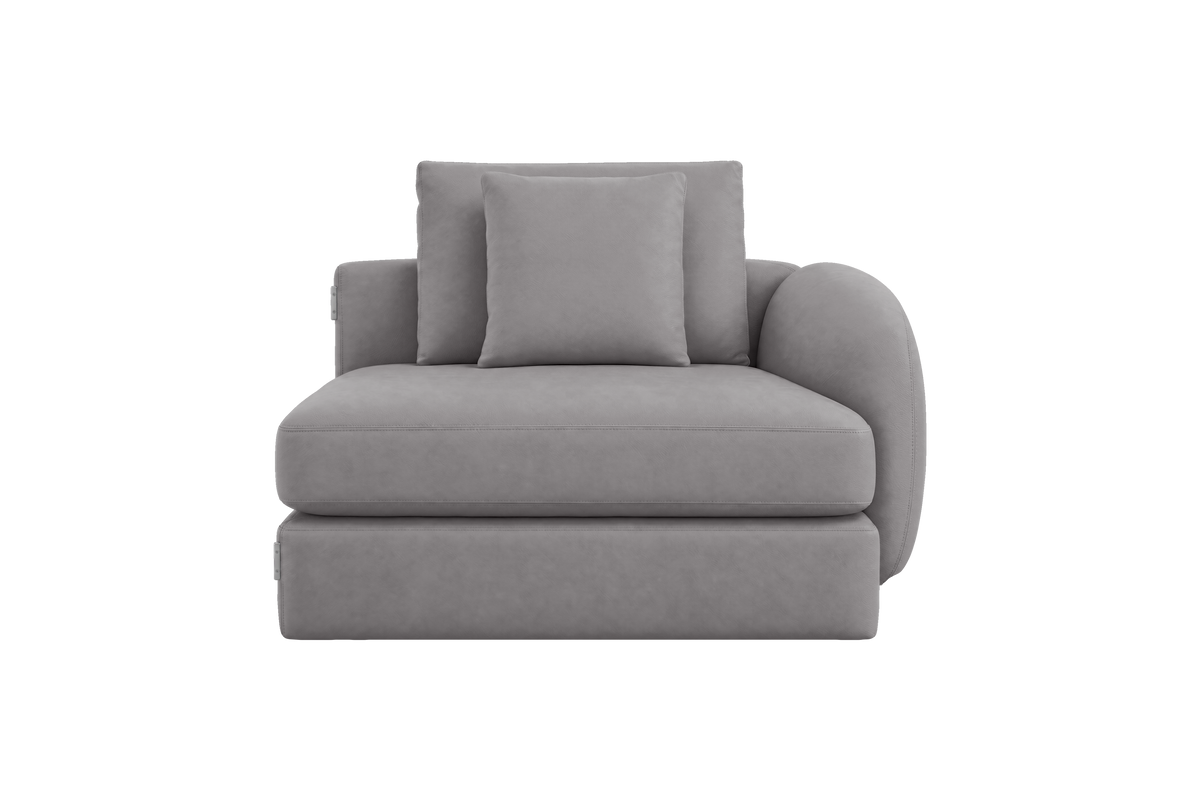 Milo Right Armchair in Marfa Meteor