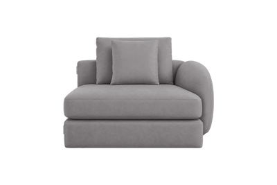 Milo Right Armchair in Marfa Meteor
