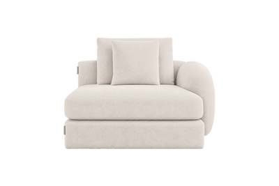 Milo Right Armchair in Fresco Crème
