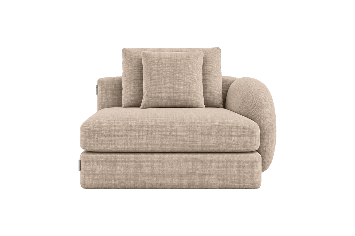 Milo Right Armchair in Roni Pine Nut