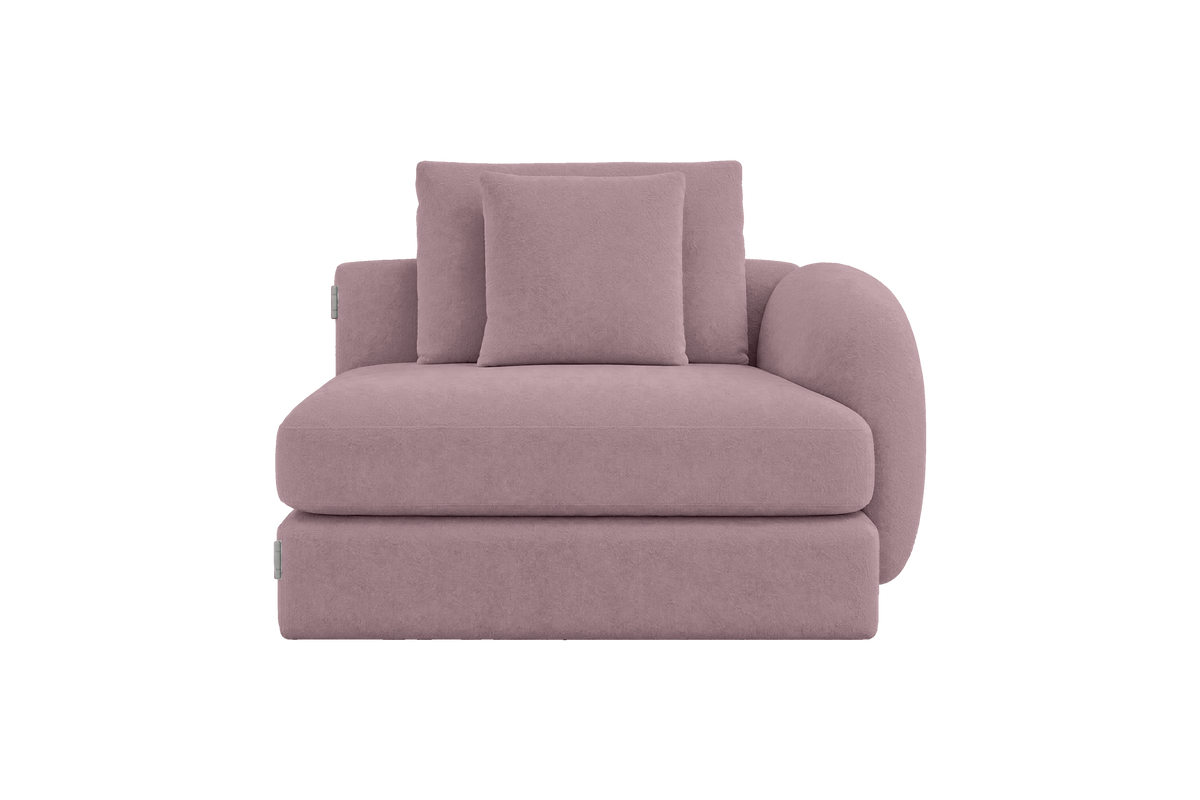 Milo Right Armchair in Fresco Saint-Tropez