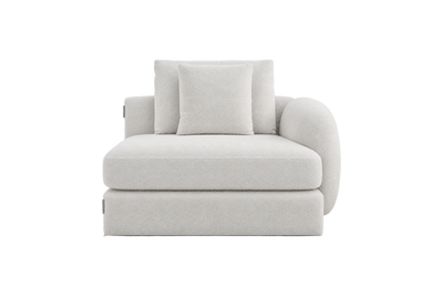 Milo Right Armchair in Bouclé Shell