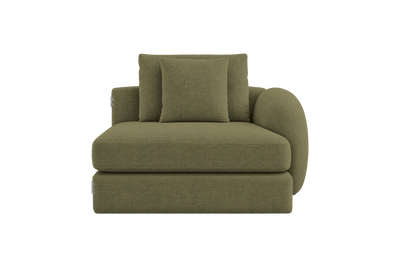 Milo Right Armchair in Mosquito Sycamore
