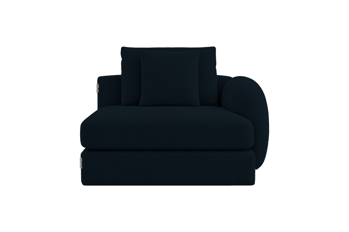 Milo Right Armchair in Mosquito Tenerife