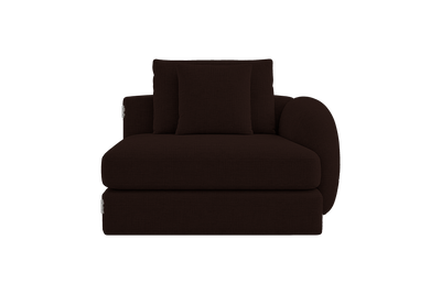 Milo Right Armchair in Mosquito Terra