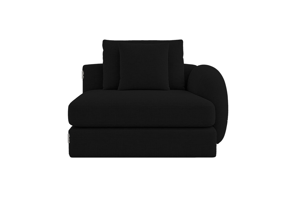 Milo Right Armchair in Mosquito Yves
