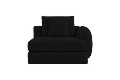 Milo Right Armchair in Mosquito Yves