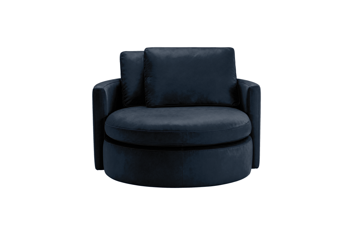 Moroder Swivel Accent Chair in Dante Aqua