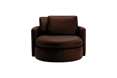 Moroder Swivel Accent Chair in Momo Biscuit