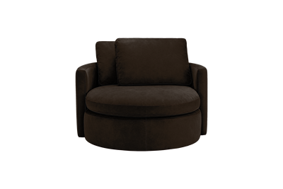 Moroder Swivel Accent Chair in Marfa Charcoal