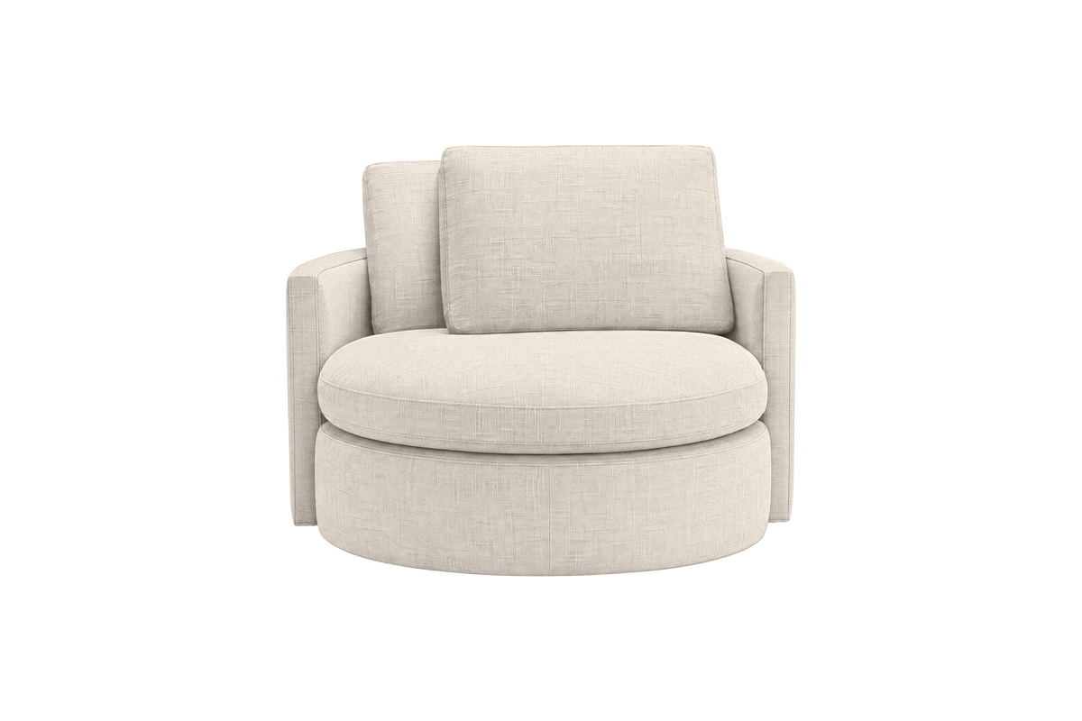Moroder Swivel Accent Chair in Mosquito Cracker
