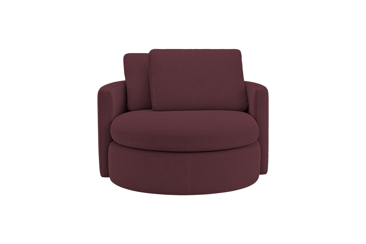 Moroder Swivel Accent Chair in Fresco Figaro