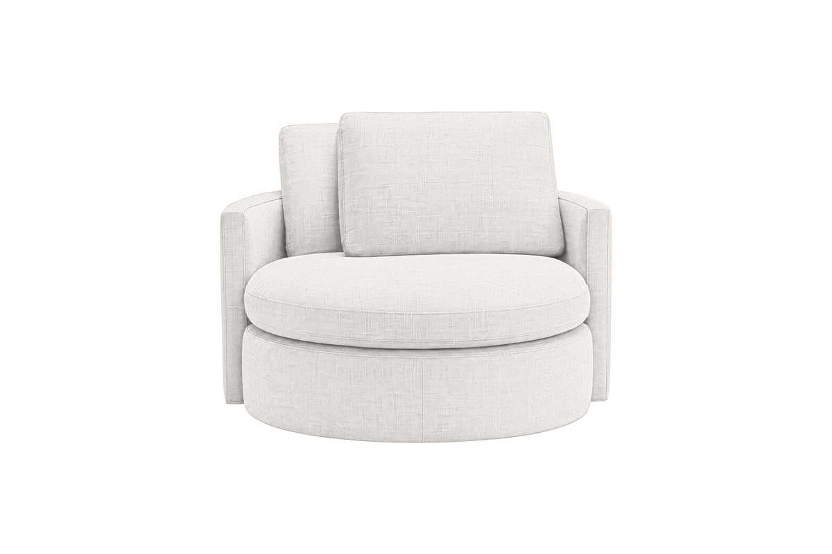 Moroder Swivel Accent Chair in Mosquito Foam