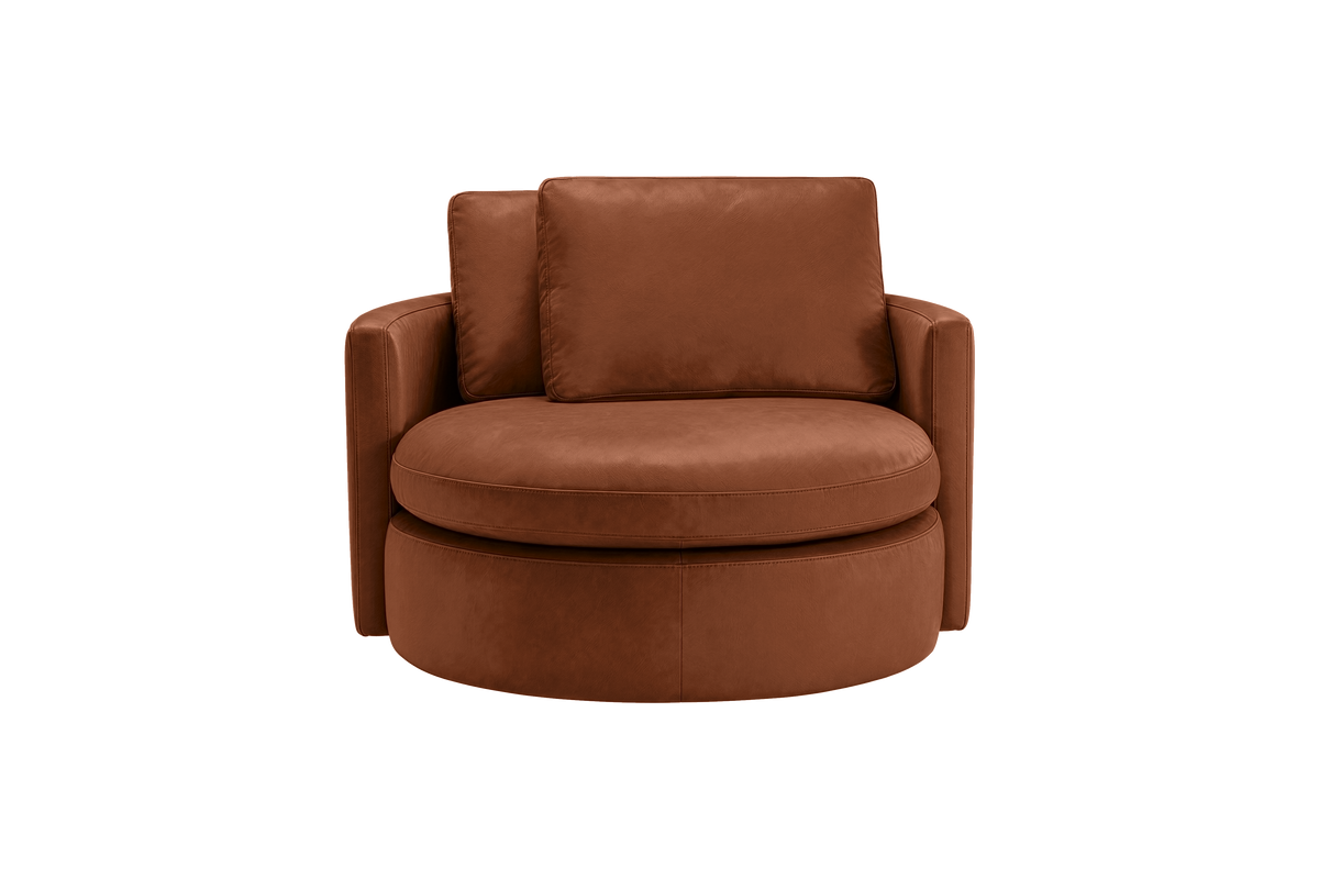 Moroder Swivel Accent Chair in Dante Hazel