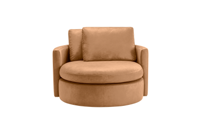 Moroder Swivel Accent Chair in Dante Les Yeux
