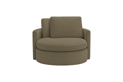 Moroder Swivel Accent Chair in Mosquito Malibu