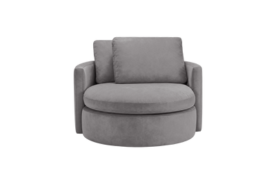 Moroder Swivel Accent Chair in Marfa Meteor