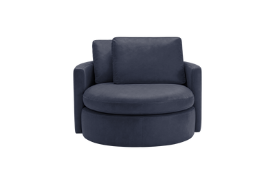 Moroder Swivel Accent Chair in Momo Midnight