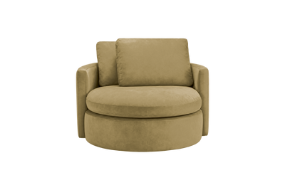 Moroder Swivel Accent Chair in Marfa Olivia