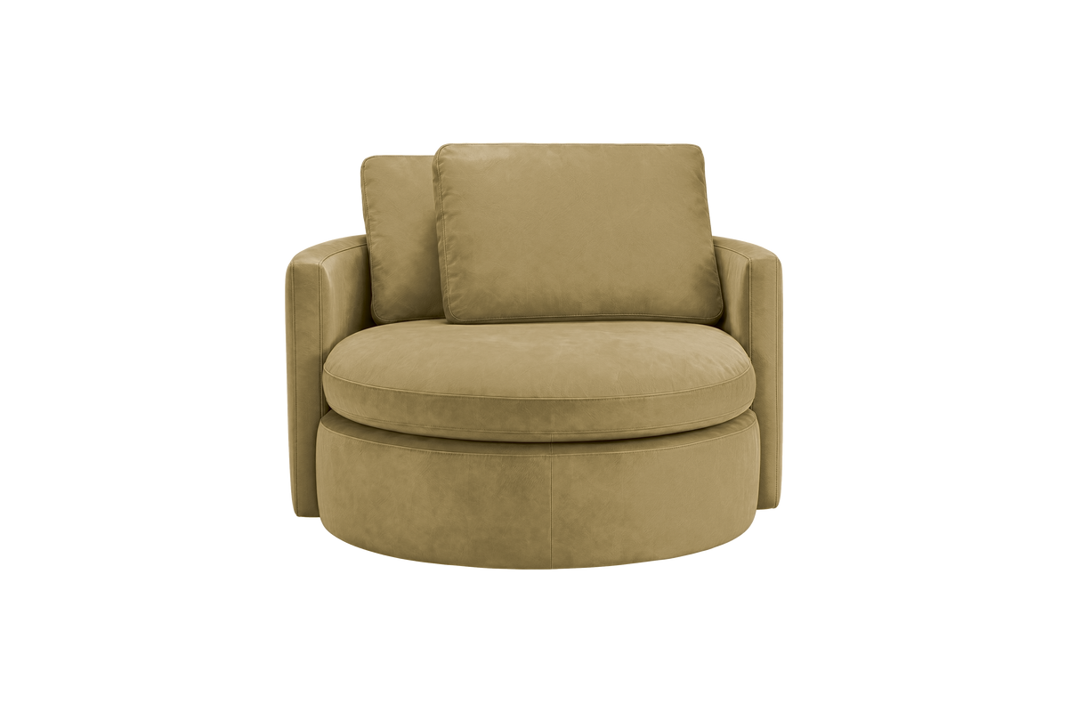 Moroder Swivel Accent Chair in Marfa Olivia