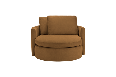 Moroder Swivel Accent Chair in Felix Pisco